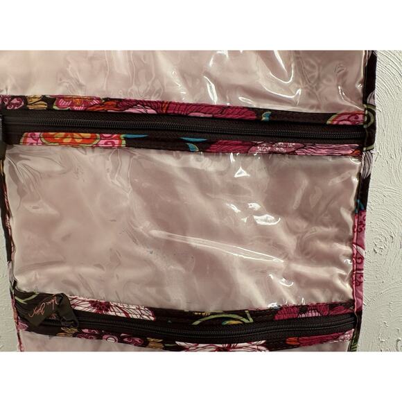 Vera Bradley Quilted Mod Floral Hanging Cosmetic Toiletry Organizer Travel Bag - Picture 6 of 10